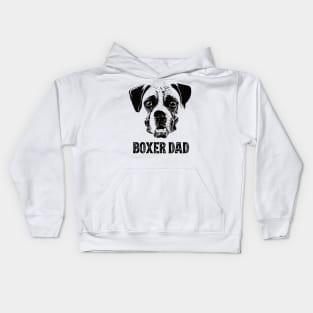 Boxer Dog Dad Kids Hoodie